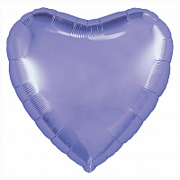 Agura сердце 30'/ 76,5 см (в упаковке)  пастельный фиолетовый 755846 Фольга