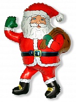 FM фигура большая 901521 Санта Клаус с мешком Фольга