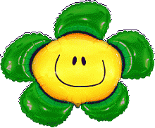 FM фигура 902548 Цветок зелёный МИНИ 14" фольгированный шар