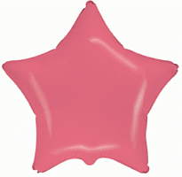 FM 18" звезда Коралловый, Макарус без рисунка фольгированный шар