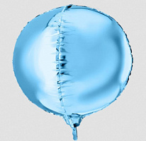 Сфера большая, 33'/84 см Холодный голубой 758588  Фольга Агура