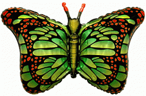 FM фигура большая 901778 Бабочка махаон Фольга зеленая